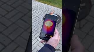 Smartphone with integrated thermal imaging FLIR camera