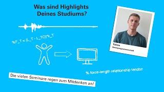 3 Fragen an Tobias Student Bewegungswissenschaft