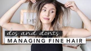 The Dos and Donts for Managing Fine  Thin Hair  by Erin Elizabeth