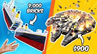 DESTROYING the worlds BIGGEST LEGO SETS...