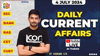 JULY FIRST WEEK Important Current Affairs 2024  Current Affairs Today  By Sourabh Sir