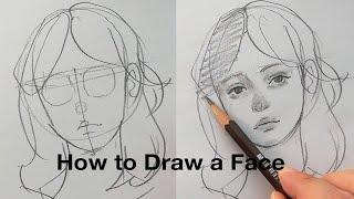 How to draw a Face  We practice together slowly and steadily 