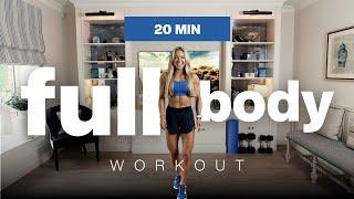 20 MIN Dumbbell Full Body Workout - Compound Movements  NO REPEAT