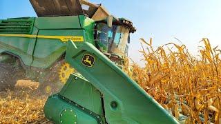 The X9 Harvests Corn