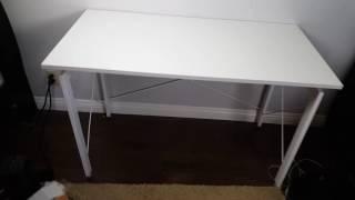 HOMCOM White Modern Computer Desk Review  Nice & Sleek