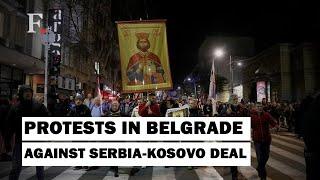 Thousands in Belgrade Protest Over Western-backed Kosovo-Serbia Deal