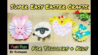 Easy Easter Crafts  Animals Crafts  Bunny  Rabbit  Sheep  Chick  Hen  DIY ideas for kids