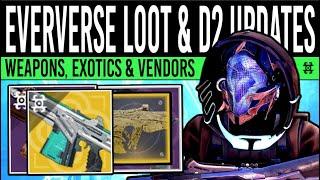 Destiny 2 NEW EVERVERSE LOOT & EXOTIC CATALYST New Rewards Weapon Rolls ADA-1 & More 11th July