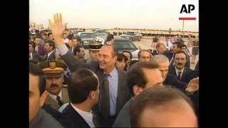 Syria - Visit French President Jacques Chirac