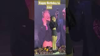 Crowd Singing Happy Birthday To Lisa and See Lisa Reaction on Big Screen #happy #birthday #lisa