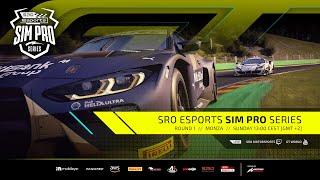 LIVE  Round 1  Monza  SRO Esports Sim Pro Series 2023