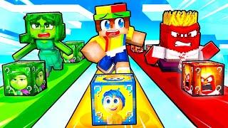 Playing an INSIDE OUT 2 LUCKY BLOCK RACE in Minecraft