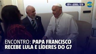 Papa recebe Lula e líderes do G7