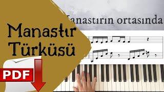 Manastır Türküsü PİYANO COVER - KARAOKE