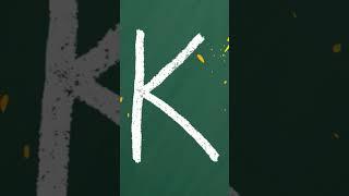 Lets Learn How to Write Letter K With THE KIBOOMERS. #shorts
