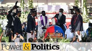 Gunshots fired outside funeral for slain Haitian president