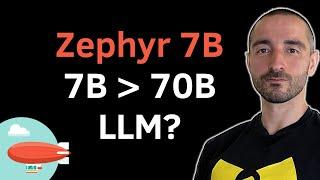 Zephyr 7B Beta - Can 7B LLM Compete with 70B models?  Paper review & Google Colab Tutorial