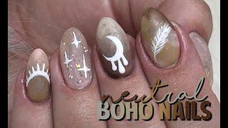 EARTHY BOHO FALL NAILS  Builder Gel Fall Nails