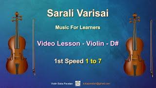 SaraliVarisai ViolinLesson 01- 1st Speed