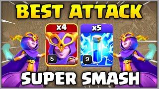 TH12 Zap Super Witch Attack Strategy  Best Th12 Super Witch Smash Army  Clash of Clans