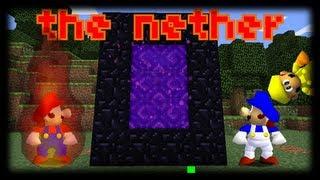 super minecraft 64 bloopers the nether