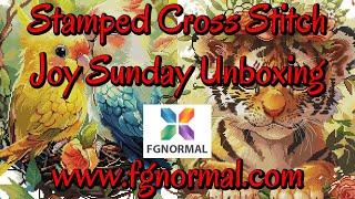 FGNORMAL #fgnormal #stampedcrossstitch #pointdecroix #flosstube #unboxing #crossstitch #stitchalong