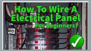 How To Wire Commercial Main Electrical Panel For Beginners #electrician