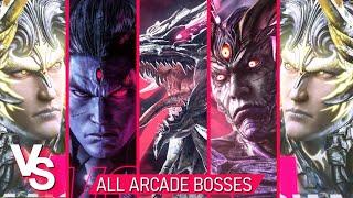 TEKKEN 8  Angel Jin VS. All Arcade Bosses Azazel True Devil Kazuya Angel Jin - HARD MODE