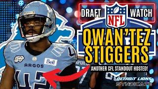 Detroit Lions set to host CFL STANDOUT CB Qwantez Stiggers for a PRE-DRAFT VISIT