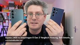 Exynos 2400 vs Snapdragon 8 Gen 3 Vergleich Nutzung Benchmarks AI