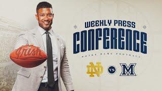 Miami OH  Marcus Freeman Weekly Press Conference 9.16.24  Notre Dame Football