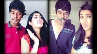 Arun Sanjana Real Couple And Cute girls Dubsmash Collection Videos