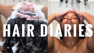 HAIR DIARIES Ep. 1  My Go-To Natural Hair Wash And Blow Dry Routine Revealed After The Big Chop