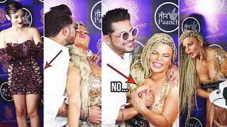 Bollywood Dancer Rakhi Sawant Hot Visuals at BIRTHDAY PARTY OF THE BIGG BOSS 15 STAR NISHANT BHAT