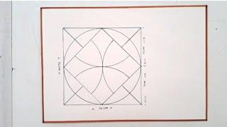 Square Rangoli Design DrawingEasy Geometrical Rangoli DesignHow to Draw Geometrica Rangoli