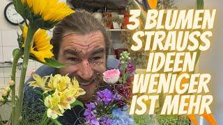 Weniger ist mehr - Blumenstrauss Ideen mit wenig Blumen und einem WOW Effekt