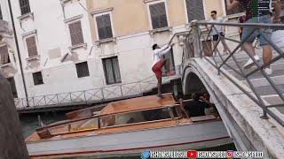 iShowSpeed Jumps Off Boat Onto Bridge TWICE ALMOST FALLS