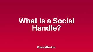 What is the meaning of a Social Handle? Audio Explainer