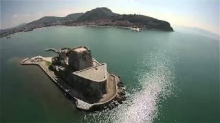 SJ5000 plus Drone Flight to Sea Fortress Walkera QR X350 PRO Nafplio