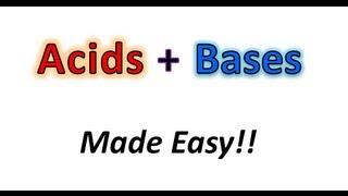 Acids + Bases Made Easy Part 1 - What the Heck is an Acid or Base? - Organic Chemistry