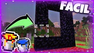 COMO HACER UN PORTAL AL NETHER  CON LAVA Y AGUA MINECRAFTSIN OBSIDIANA