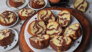 Soft Spongy Marble Cake Recipe Without Oven  Easy Marble Cake Recipe