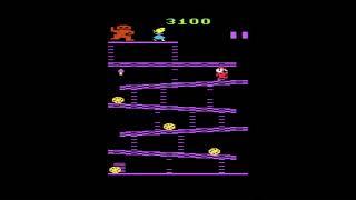 Atari 2600 Donkey Kong Gameplay