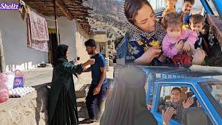 Nomadic Life Buying Food for Parents Visiting Nargess Family and Returning to the City ️️️