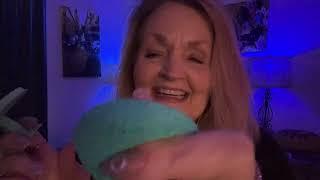 ASMR Helping You Fall Asleep Facial with Blue Triggers  Personal Attention Role Play