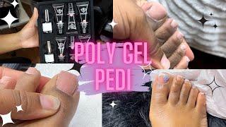 DIY Polygel Toes  Poly Gel From Modelones Watch Me Work