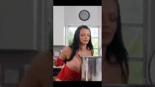 sexy big boobs cooking girls #shorts