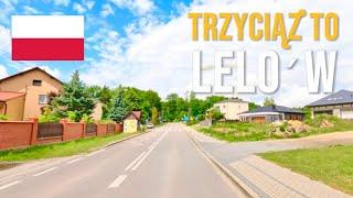 Driving in Poland  from Trzyciąż to Lelów in June 2024