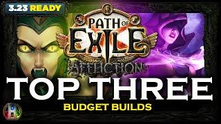 PoE 3.23 TOP 3 BUDGET BUILDS - PATH OF EXILE - POE AFFLICTION LEAGUE - POE BUILDS