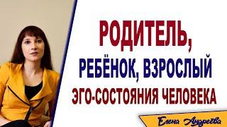 Родитель ребенок взрослый. Структура личности по Эрику Берну.